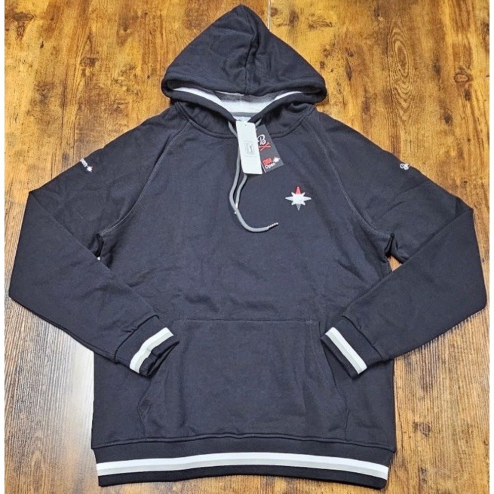 Barstool Sports Golf Black Cotton Hoodie Sweatshirt Men's Size Medium NWT